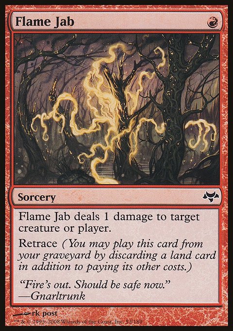 Flame Jab, Eventide #53, Magic: The Gathering card