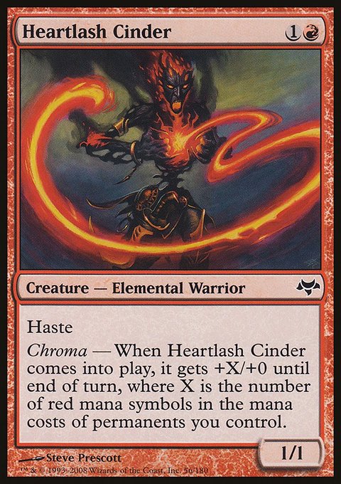Heartlash Cinder, Eventide #56, Magic: The Gathering card