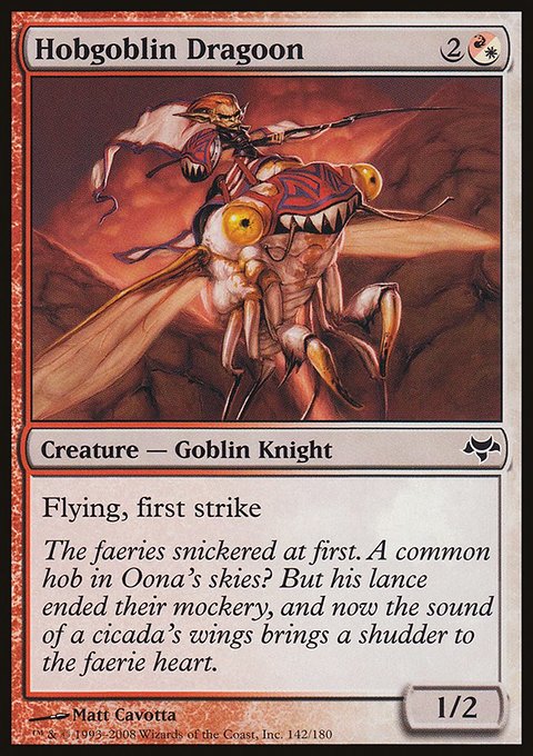 Hobgoblin Dragoon, Eventide #142, Magic: The Gathering card