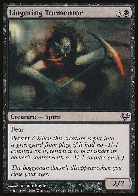 Lingering Tormentor, Eventide #36, Magic: The Gathering card