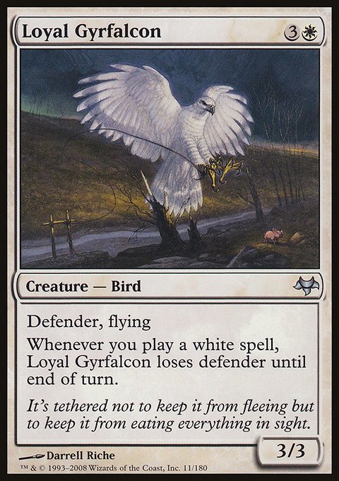 Loyal Gyrfalcon, Eventide #11, Magic: The Gathering card