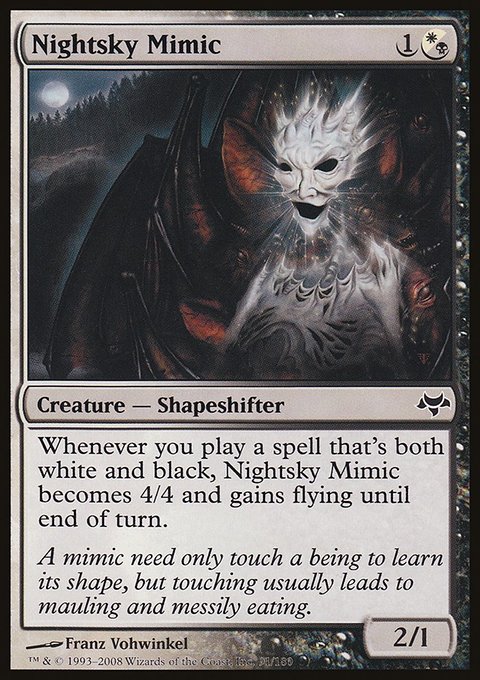 Nightsky Mimic, Eventide #91, Magic: The Gathering card