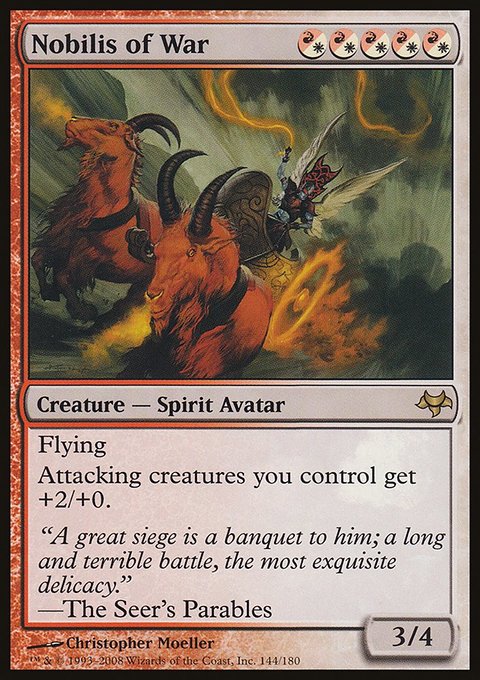 Nobilis of War, Eventide #144, Magic: The Gathering card