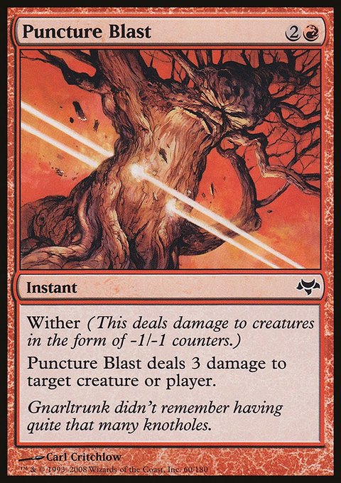 Puncture Blast, Eventide #60, Magic: The Gathering card