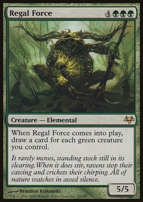 Regal Force, Eventide #74, Magic: The Gathering card