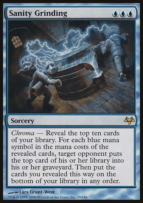 Sanity Grinding, Eventide #29, Magic: The Gathering card