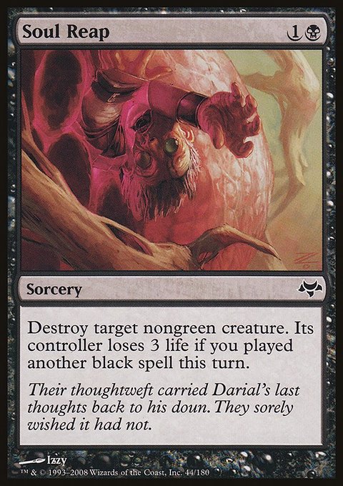 Soul Reap, Eventide #44, Magic: The Gathering card