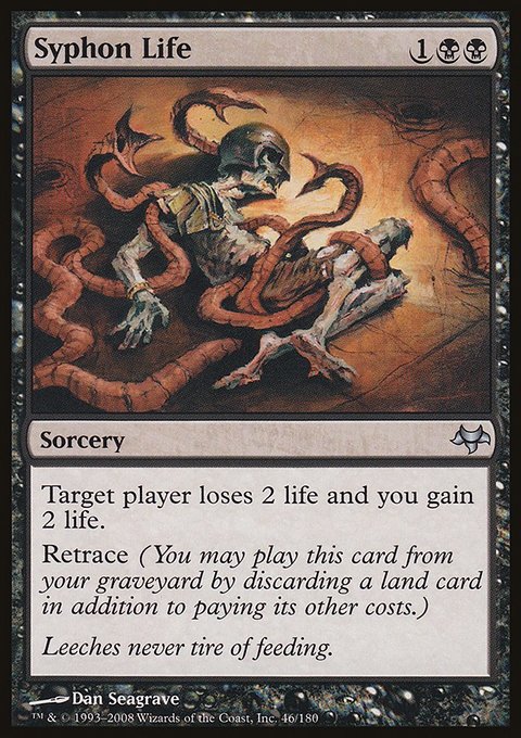 Syphon Life, Eventide #46, Magic: The Gathering card