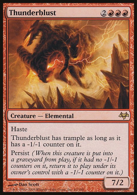 Thunderblust, Eventide #63, Magic: The Gathering card