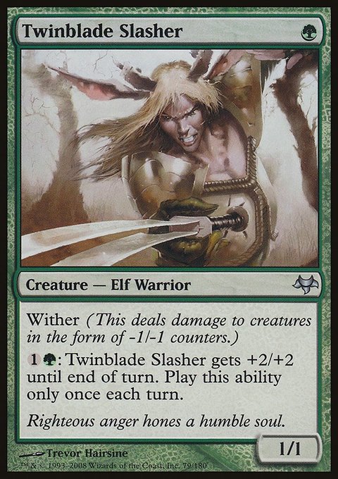 Twinblade Slasher, Eventide #79, Magic: The Gathering card