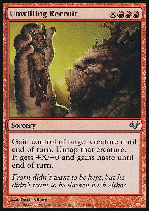 Unwilling Recruit, Eventide #64, Magic: The Gathering card