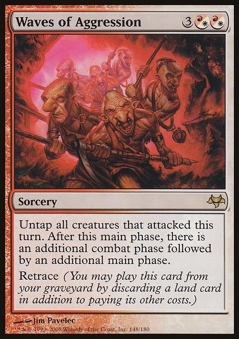 Waves of Aggression, Eventide #148, Magic: The Gathering card