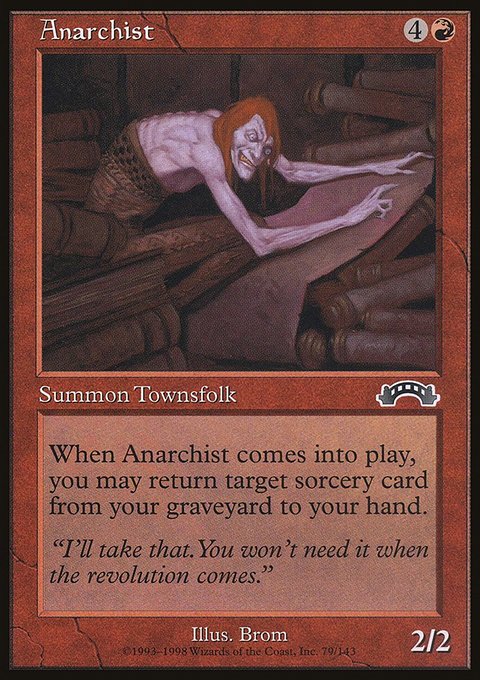 Anarchist, Exodus #79, Magic: The Gathering card