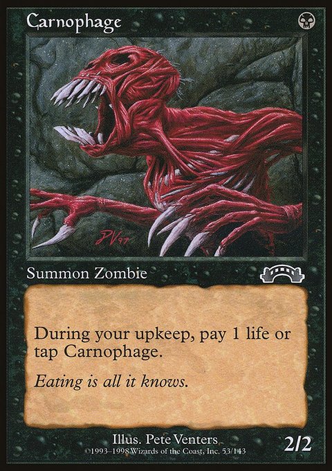 Carnophage, Exodus #53, Magic: The Gathering card