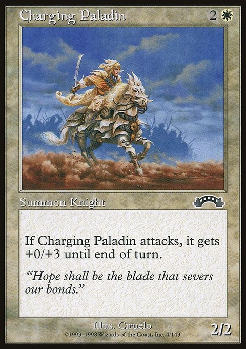 Charging Paladin, Exodus #4, Magic: The Gathering card