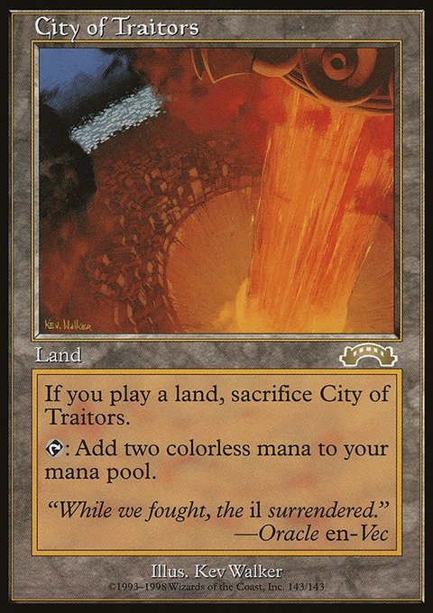 City of Traitors, Exodus #143, Magic: The Gathering card