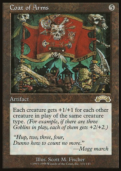Coat of Arms, Exodus #131, Magic: The Gathering card