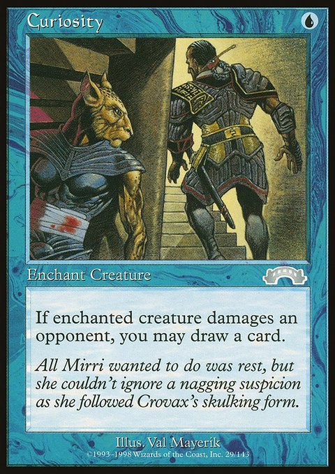 Curiosity, Exodus #29, Magic: The Gathering card