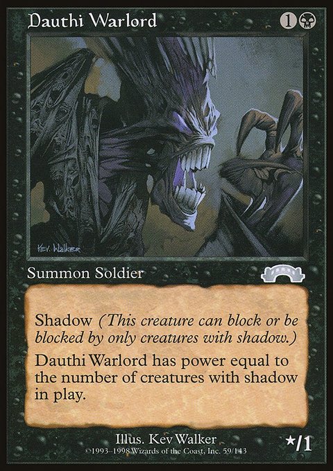 Dauthi Warlord, Exodus #59, Magic: The Gathering card