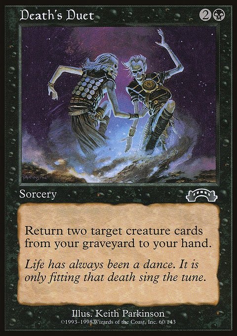Death's Duet, Exodus #60, Magic: The Gathering card