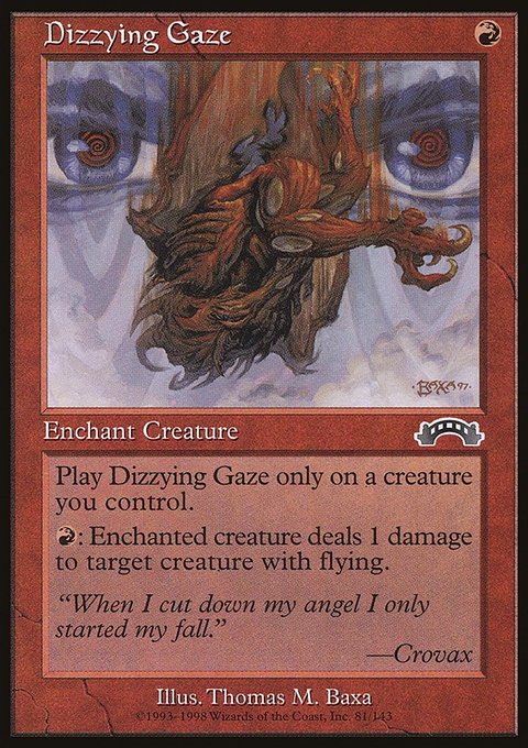 Dizzying Gaze, Exodus #81, Magic: The Gathering card
