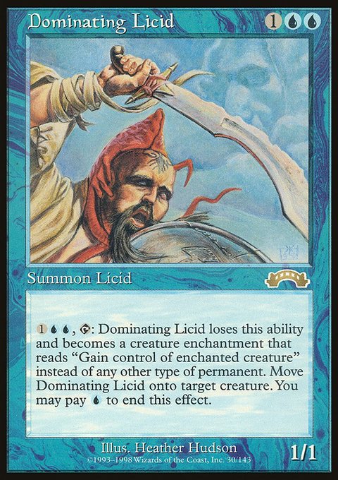 Dominating Licid, Exodus #30, Magic: The Gathering card