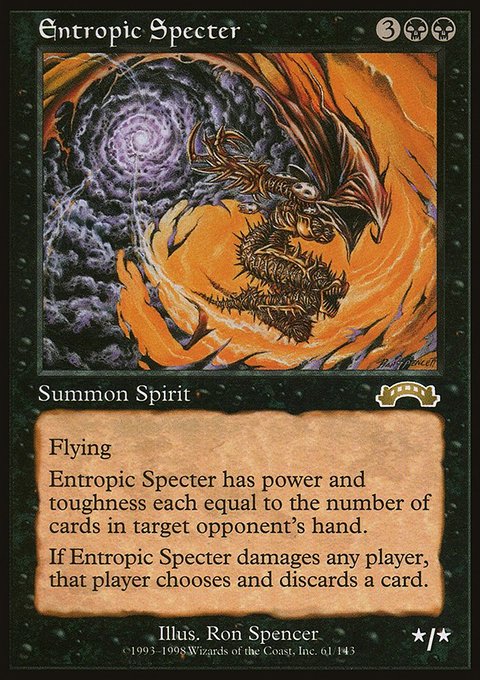 Entropic Specter, Exodus #61, Magic: The Gathering card