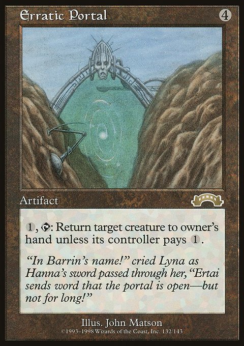 Erratic Portal, Exodus #132, Magic: The Gathering card