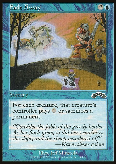 Fade Away, Exodus #34, Magic: The Gathering card