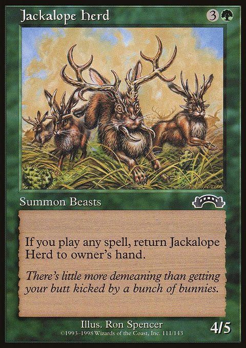 Jackalope Herd, Exodus #111, Magic: The Gathering card