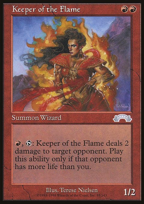 Keeper of the Flame, Exodus #85, Magic: The Gathering card