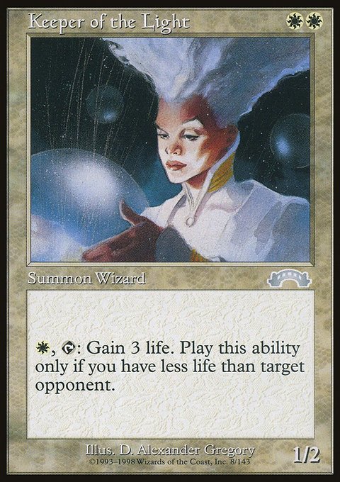 Keeper of the Light, Exodus #8, Magic: The Gathering card