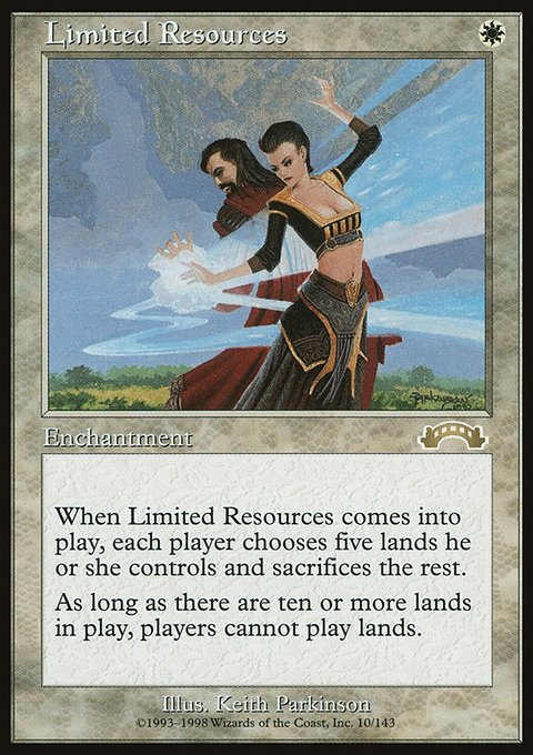 Limited Resources, Exodus #10, Magic: The Gathering card