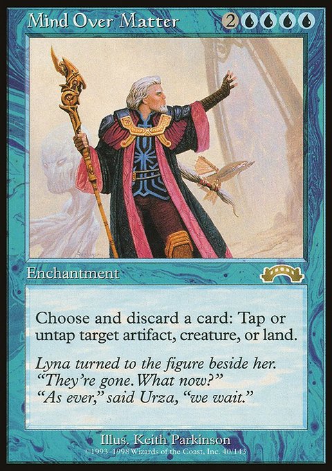 Mind Over Matter, Exodus #40, Magic: The Gathering card