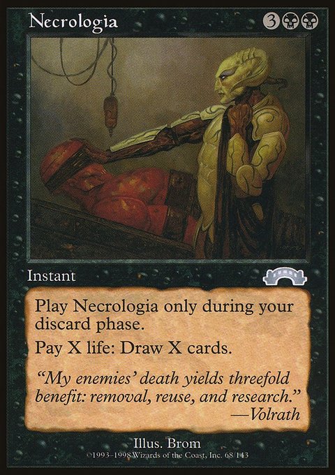 Necrologia, Exodus #68, Magic: The Gathering card