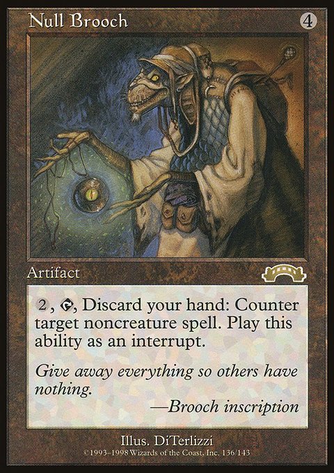 Null Brooch, Exodus #136, Magic: The Gathering card
