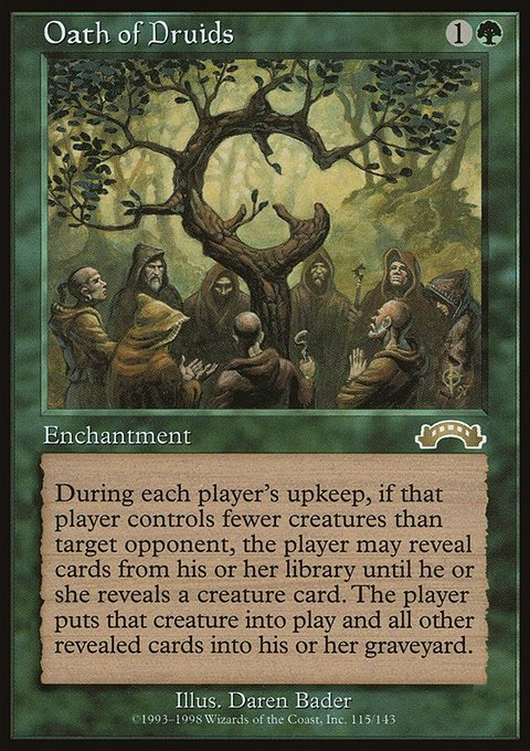 Oath of Druids, Exodus #115, Magic: The Gathering card