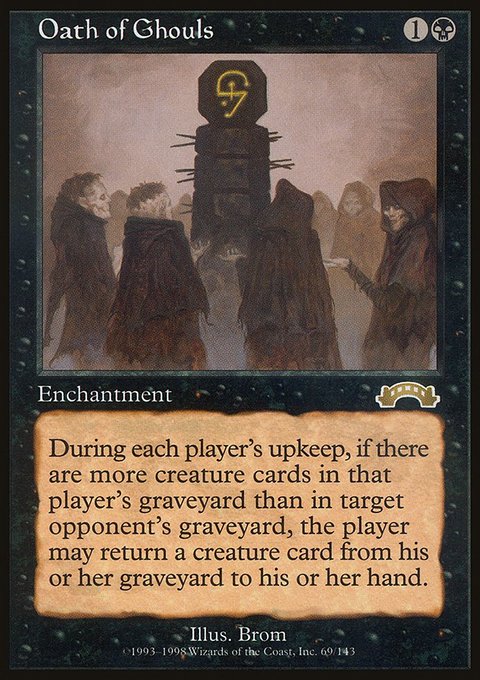 Oath of Ghouls, Exodus #69, Magic: The Gathering card