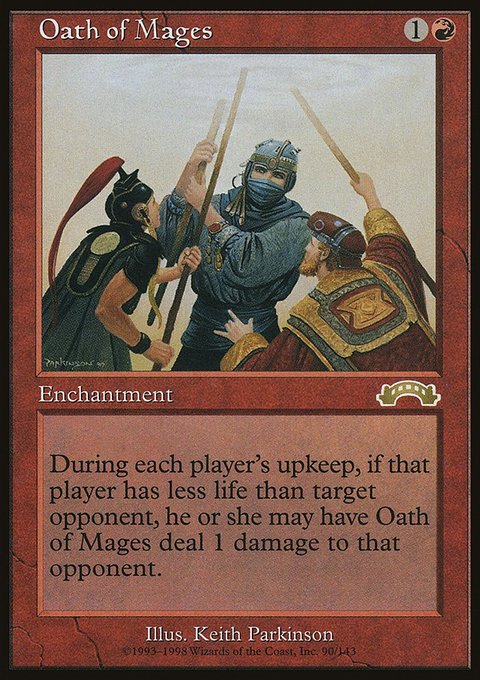 Oath of Mages, Exodus #90, Magic: The Gathering card