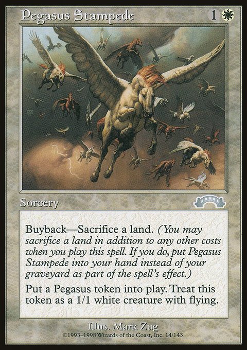 Pegasus Stampede, Exodus #14, Magic: The Gathering card