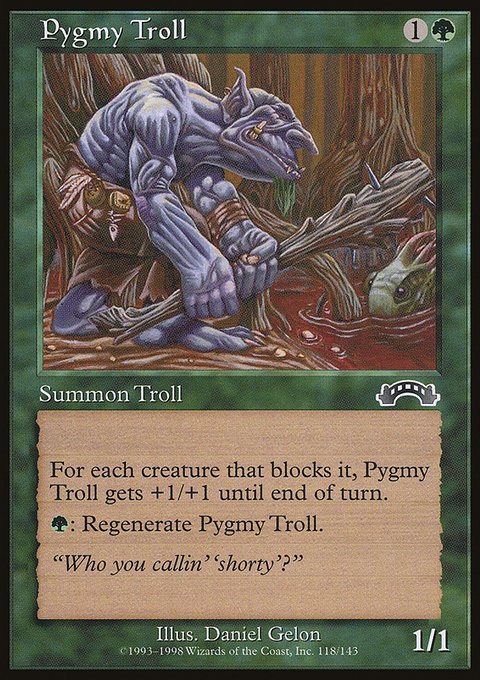 Pygmy Troll, Exodus #118, Magic: The Gathering card
