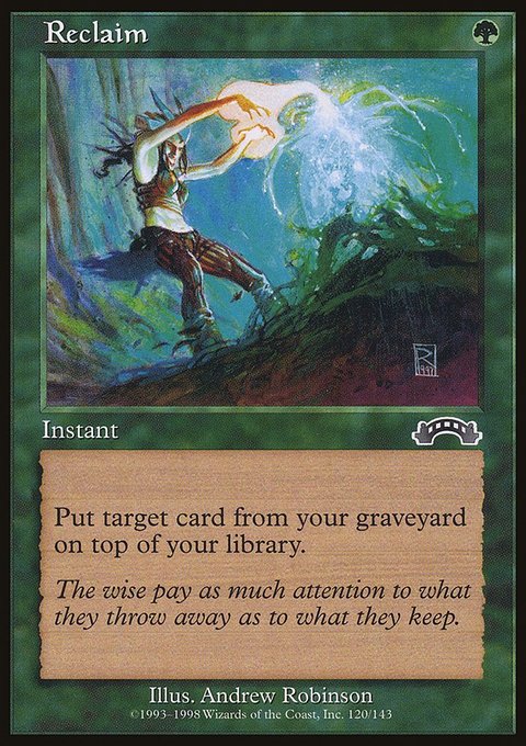 Reclaim, Exodus #120, Magic: The Gathering card