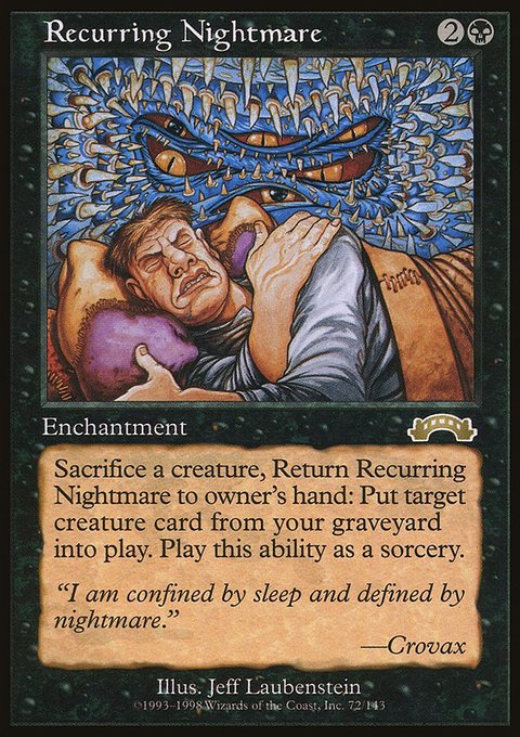 Recurring Nightmare, Exodus #72, Magic: The Gathering card