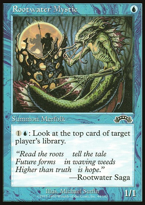 Rootwater Mystic, Exodus #44, Magic: The Gathering card