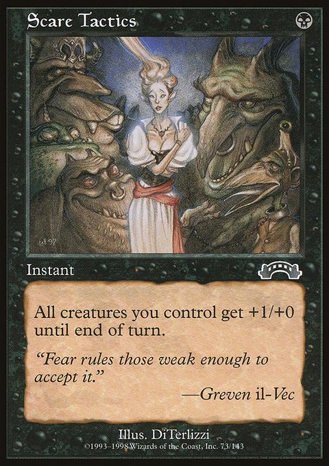 Scare Tactics, Exodus #73, Magic: The Gathering card