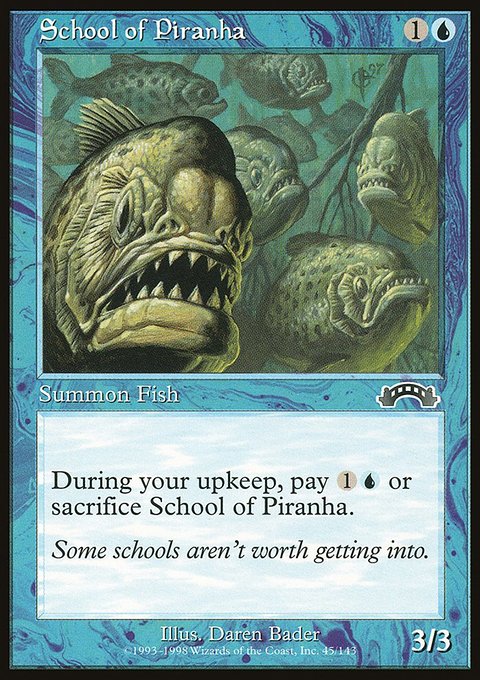 School of Piranha, Exodus #45, Magic: The Gathering card