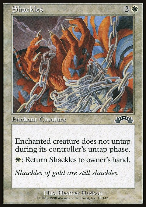 Shackles, Exodus #18, Magic: The Gathering card