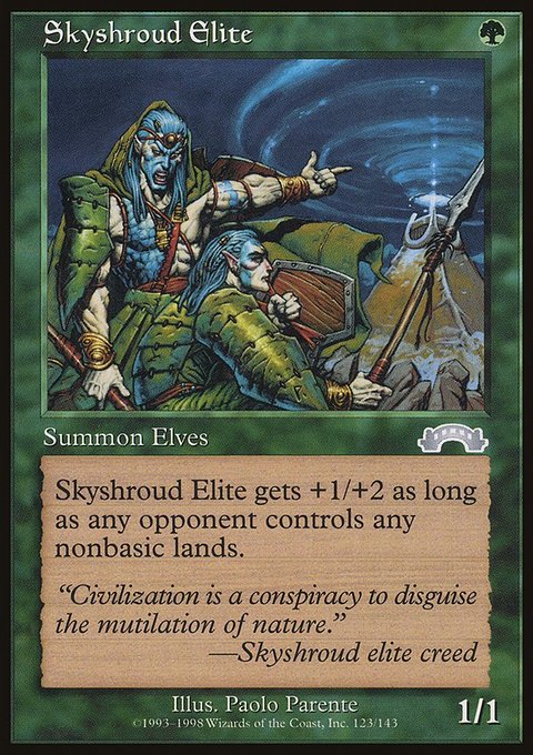 Skyshroud Elite, Exodus #123, Magic: The Gathering card