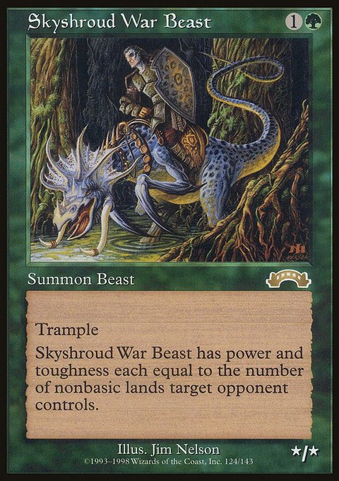 Skyshroud War Beast, Exodus #124, Magic: The Gathering card