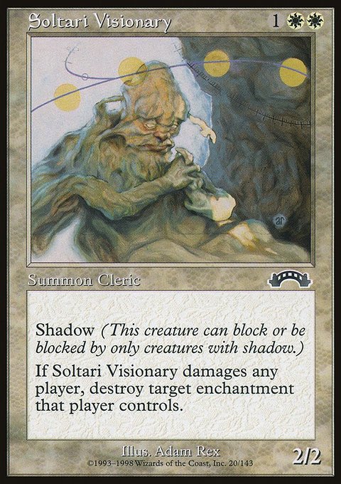 Soltari Visionary, Exodus #20, Magic: The Gathering card